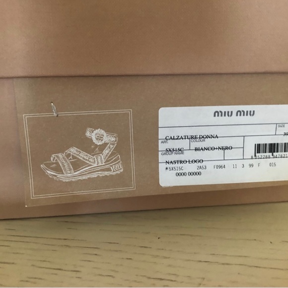 Miu Miu Sandals Size 39 - Picture 9 of 10